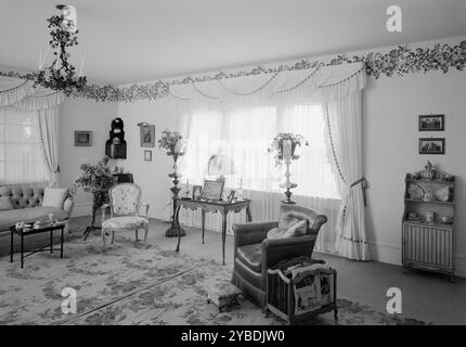 William S. Paley, residenza a Manhasset, Long Island, 1942. Foto Stock