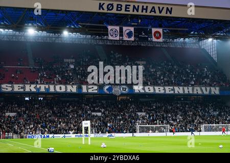 Copenaghen, Danimarca. 18 ottobre 2024. La partita di Super League tra FC Copenhagen e Vejle Boldklub a Parken a Copenaghen, venerdì 18 ottobre 2024. (Foto: Claus Bech/Ritzau Scanpix) credito: Ritzau/Alamy Live News Foto Stock