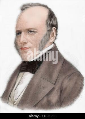 Charles Lyell, 1883 anni. Avvocato e geologo britannico, (1797-1875). Da "Our Century", 1883. (Stampa a colori in bianco e nero). Foto Stock