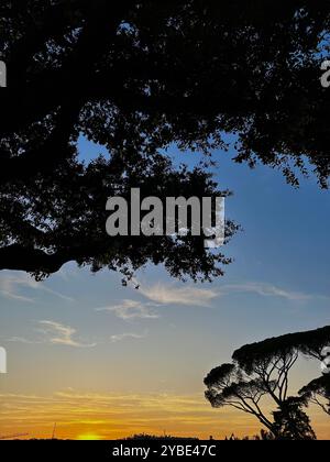 Tramonto a Roma Foto Stock