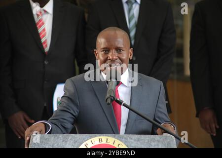 Nairobi, Kenya. 20 dicembre 2022. Kithure Kindiki, segretario di gabinetto per gli interni, parla durante una conferenza stampa alla Harambee House di Nairobi. Kithure Kindiki è stato nominato vice presidente dal presidente William Ruto a seguito dell'impeachment dell'ex vice presidente Rigathi Gachagua. (Credit Image: © John Ochieng/SOPA Images via ZUMA Press Wire) SOLO PER USO EDITORIALE! Non per USO commerciale! Foto Stock