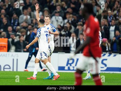 Copenaghen, Danimarca. 18 ottobre 2024. Viktor Claesson della FCK durante il match di Super League tra FC Copenhagen e Vejle Boldklub a Parken a Copenaghen, venerdì 18 ottobre 2024. (Foto: Claus Bech/Ritzau Scanpix) credito: Ritzau/Alamy Live News Foto Stock