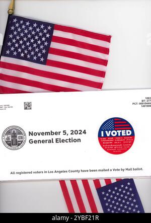 New York State Presidential Election Voter Information Mailing, 2024, USA Foto Stock