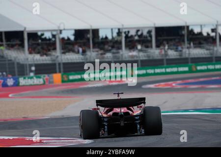 Austin, Vereinigte Staaten. 18 ottobre 2024. 18 ottobre 2024, Circuit of the Americas, Austin, FORMULA 1 PIRELLI UNITED STATES GRAND PRIX 2024, nella foto Charles Leclerc (MCO), Scuderia Ferrari HP/dpa/Alamy Live News Foto Stock