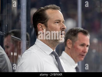 Monaco, Germania. 18 ottobre 2024. Thomas Dolak (Co-allenatore, Augsburger Panther). GER, EHC Red Bull Muenchen gegen Augsburger Panther, Eishockey, DEL, 10. Spieltag, Saison 2024/2025, 18.10.2024. Foto: Eibner-Pressefoto/Heike Feiner credito: dpa/Alamy Live News Foto Stock