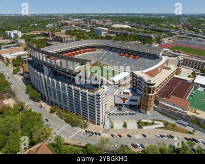 Darrell K Royal Memorial Stadium di Austin, Texas, nel campus della University of Texas Foto Stock