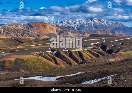 Vista dell'area di Landmannalaugar Foto Stock