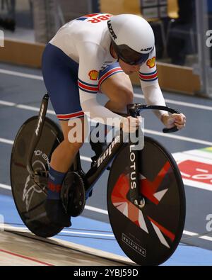 Campionato del mondo di ciclismo su pista di Tissot - Ballerup, Copenaghen, Den- 16-10-2024 - Womenâs 500m qualificazione cronometro - Marchant Katy, Gran Bretagna durante i Campionati del mondo di Tissot 2024, gara di ciclismo su pista a Copenaghen, Danimarca, 19 ottobre 2024 Foto Stock