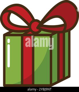 Design della confezione regalo per le feste: Celebra la gioia del Natale Illustrazione Vettoriale