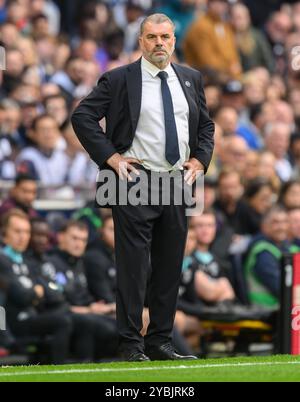 Londra, Regno Unito. 19 ottobre 2024. Tottenham Hotspur V West Ham Utd - Premier League - Tottenham Hotspur Stadium. Ange Postecoglou, manager del Tottenham. Crediti immagine: Mark Pain / Alamy Live News Foto Stock