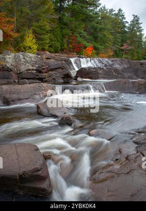 Cascate Wilson a Muskoka, Ontario, Canada. Foto Stock