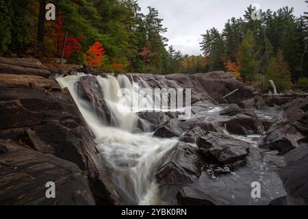 Cascate Wilson a Muskoka, Ontario, Canada. Foto Stock