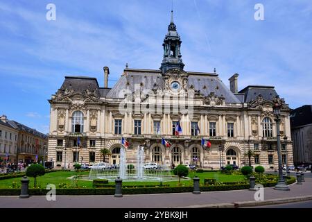 Francia, Indre-et-Loire (37), Tours, Tours, municipio costruito da Victor Laloux Foto Stock