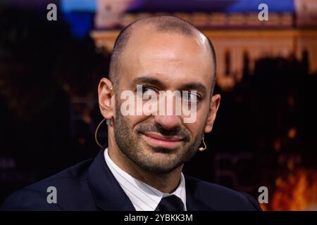 RIGA, Lettonia. 19 ottobre 2024. Benjamin Haddad, ministro delegato per gli affari europei della Francia, durante la conferenza di riga 2024. Crediti: Gints Ivuskans/Alamy Live News Foto Stock