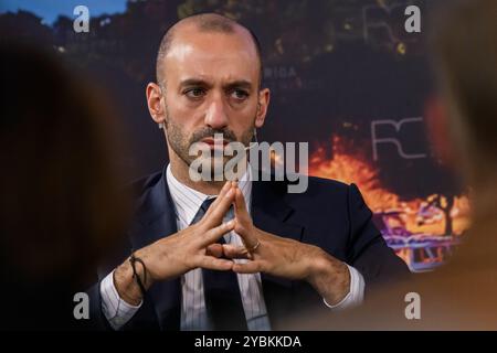 RIGA, Lettonia. 19 ottobre 2024. Conferenza di riga 2024. Crediti: Gints Ivuskans/Alamy Live News Foto Stock