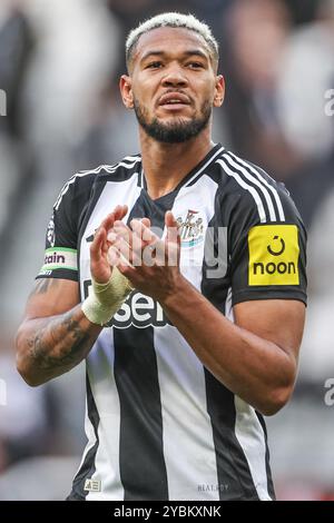 Newcastle, Regno Unito. 19 ottobre 2024. Joelinton del Newcastle United applaude i tifosi durante la partita di Premier League Newcastle United vs Brighton e Hove Albion al St. James's Park, Newcastle, Regno Unito, 19 ottobre 2024 (foto di Mark Cosgrove/News Images) a Newcastle, Regno Unito, il 19/10/2024. (Foto di Mark Cosgrove/News Images/Sipa USA) credito: SIPA USA/Alamy Live News Foto Stock