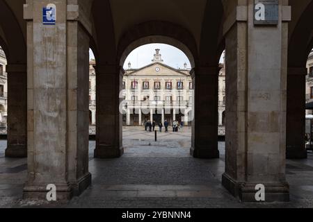 Plaza España, Vitoria-Gasteiz, Paesi Baschi, Spagna, Europa Foto Stock