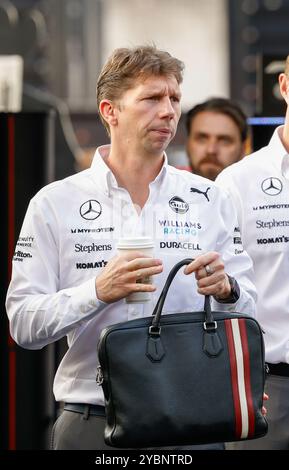 Austin, Stati Uniti. 19 ottobre 2024. James Vowles arriva al paddock durante il Gran Premio di Formula 1 Pirelli ad Austin, Texas, il 19 ottobre 2024. (Foto di: Stephanie Tacy/Sipa USA) credito: SIPA USA/Alamy Live News Foto Stock