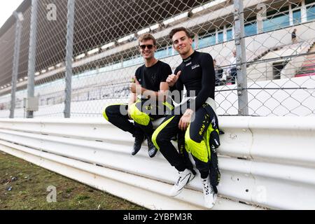 09 RIED Jonas (Ger), CAPIETTO Maceo (fra), CAIROLI Matteo (ita), Iron Lynx - Proton, Oreca 07 - Gibson, ritratto durante la 4 ore di Portimao 2024, 6° round dell'European le Mans Series 2024 sul circuito Internazionale di Algarve dal 16 al 19 ottobre 2024 a Portimao, Portogallo Foto Stock