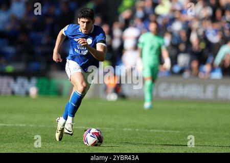 Cardiff, Regno Unito. 19 ottobre 2024. Callum o'Dowda, città di Cardiff, in azione. Partita del campionato EFL Skybet, Cardiff City contro Plymouth Argyle al Cardiff City Stadium di Cardiff, Galles, sabato 19 ottobre 2024. Questa immagine può essere utilizzata solo per scopi editoriali. Solo per uso editoriale, foto di Andrew Orchard/Andrew Orchard fotografia sportiva/Alamy Live news credito: Andrew Orchard fotografia sportiva/Alamy Live News Foto Stock