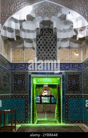 Mahan Kerman Iran 19 settembre 2024: Shah Nematollah Vali Shrine. Si tratta di un complesso storico situato a Mahan, in Iran, contenente la tomba del famoso Foto Stock