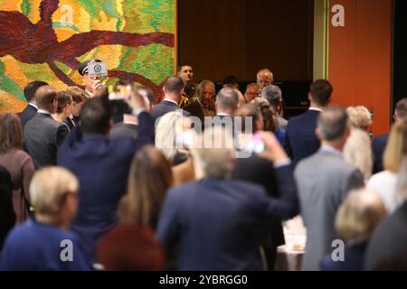 Sydney, Australia. 20 ottobre 2024. Il Re parteciperà a un evento per celebrare il bicentenario del Consiglio legislativo del nuovo Galles del Sud. Crediti: Richard Milnes/Alamy Live News Foto Stock