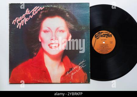 Nicole Martin Laisse moi Partir 33 1/3 giri, copertina dell'album e registrazione in vinile. Foto Stock