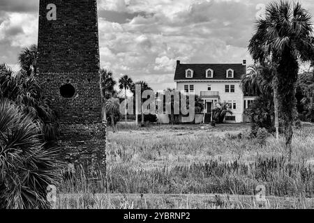 Butler Island Plantation, Darien, Georgia, Stati Uniti Foto Stock