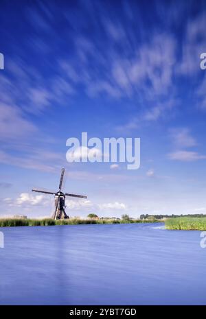 Il Broekmill vicino Streefkerk nella regione olandese Alblasserwaard Foto Stock