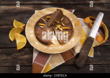 Prodotto con casagne di farina e buccia d'arancia Foto Stock