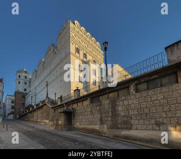 Il Castello Ducale di Szczecin, Polonia, fu la sede dei duchi di Pomerania-Stettino della Casa di Pomerania, che governarono il Ducato di Pomerania, Euro Foto Stock