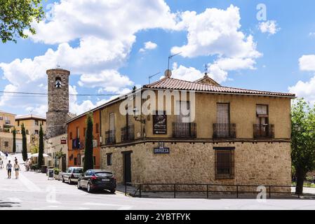 Brihuega, Spagna, 29 maggio 2021: Veduta della città di Brihuega a la Alcarria, Guadalajara, Europa Foto Stock