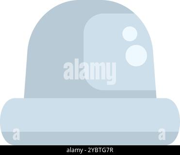 Astronave aliena grigia con finestre rotonde che si librano nel cielo Illustrazione Vettoriale