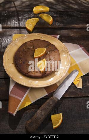 Prodotto con casagne di farina e buccia d'arancia Foto Stock