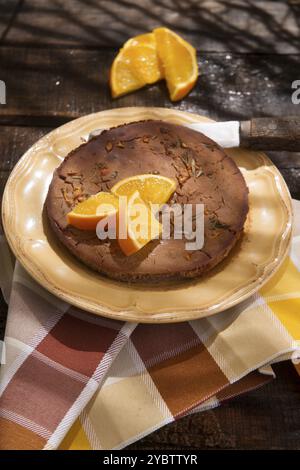 Prodotto con casagne di farina e buccia d'arancia Foto Stock