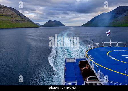 Isole Faroe, paesaggi rocciosi Foto Stock