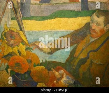 Vincent van Gogh dipinto Girasoli 1888 di Paul Gauguin Foto Stock
