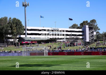 Sydney, Australia. 20 ottobre 2024; Campbelltown Stadium, Sydney, NSW, Australia: A-League Football, MacArthur FC contro Perth Glory; l'estremità occidentale del Campbelltown Stadium credito: Action Plus Sports Images/Alamy Live News Foto Stock