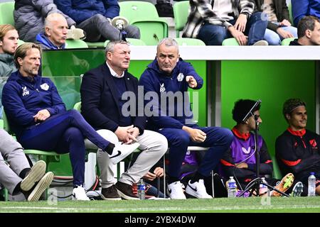 Groninga, Paesi Bassi. 20 ottobre 2024. GRONINGA, 20-10-2024, Euroborg, Dutch Eredivisie, stagione 2024/2025, Groningen - Utrecht, crediti: Pro Shots/Alamy Live News Foto Stock