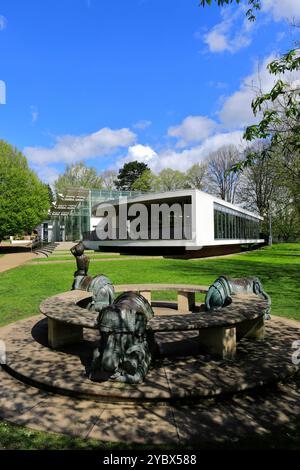 L'edificio Glasshouse a Jephson Gardens, Leamington Spa Town, Warwickshire, Inghilterra, Regno Unito Foto Stock