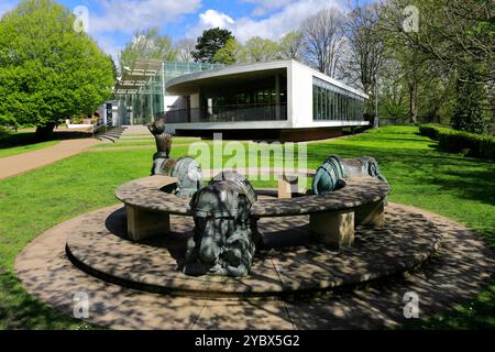 L'edificio Glasshouse a Jephson Gardens, Leamington Spa Town, Warwickshire, Inghilterra, Regno Unito Foto Stock