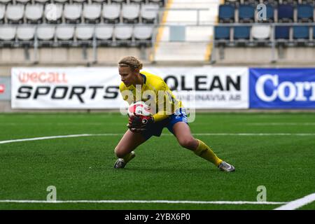 Linkoping, Svezia. 20 ottobre 2024. Bilborsen Arena, Linkoping, Svezia, 20 ottobre 2024: Cajsa Andersson (1 Linkoping FC) nella partita della Lega svedese OBOS Damallsvenskan il 20 ottobre 2024 tra Linkoping FC e Kristianstads DFF alla Bilborsen Arena di Linkoping, Svezia (Peter Sonander/SPP) credito: SPP Sport Press Photo. /Alamy Live News Foto Stock