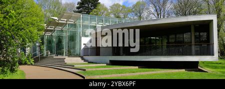 L'edificio Glasshouse a Jephson Gardens, Leamington Spa Town, Warwickshire, Inghilterra, Regno Unito Foto Stock