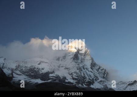 - Breul Cervinia, Italia, cervino matterhorn Foto Stock
