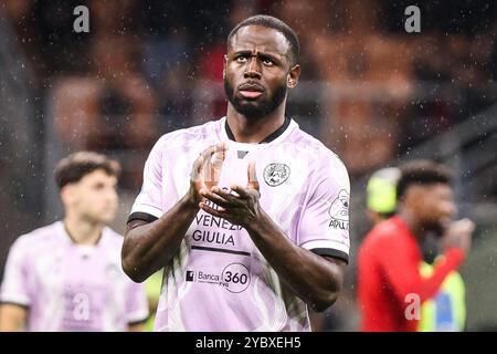 Milano, Italie. 19 ottobre 2024. Keinan DAVIS dell'Udinese calcio durante la partita di campionato italiano di serie A tra AC Milan e Udinese calcio il 19 ottobre 2024 allo stadio San Siro di Milano - Photo Matthieu Mirville (F Bertani)/DPPI Credit: DPPI Media/Alamy Live News Foto Stock