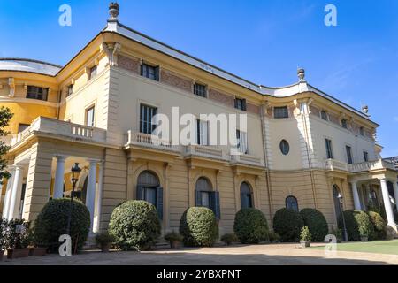 Palazzo reale di Pedralbes, ora museo, Barcellona Foto Stock