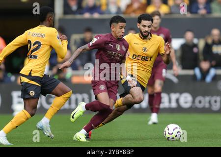 Wolverhampton, Regno Unito. 20 agosto 2024. Savinho del Manchester City (C) durante la partita di Premier League tra Wolverhampton Wanderers e Manchester City crediti: MI News & Sport /Alamy Live News Foto Stock