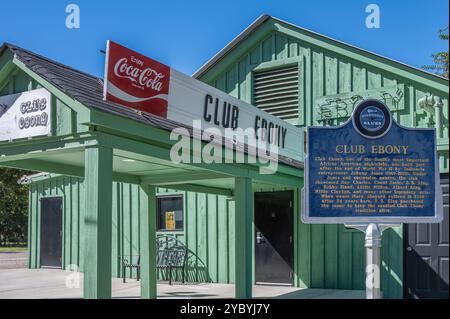 Club Ebony, nightclub afroamericano aperto nel 1948 a Indianola, Mississippi, Stati Uniti. Foto Stock