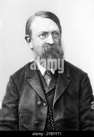 Ernst Mach, Ernst Waldfried Josef Wenzel Mach (1838 – 1916) fisico e filosofo ceco Foto Stock