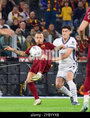 Roma, Lazio, ITALIA. 20 ottobre 2024. Durante la partita di calcio del 20/10/2024, valida per il campionato italiano di serie A - 2024/25 a Empoli allo Stadio Carlo Castellani tra AS Roma e FC Internazionale Milano. Nella foto: (Immagine di credito: © Fabio Sasso/ZUMA Press Wire) SOLO USO EDITORIALE! Non per USO commerciale! Crediti: ZUMA Press, Inc./Alamy Live News Foto Stock